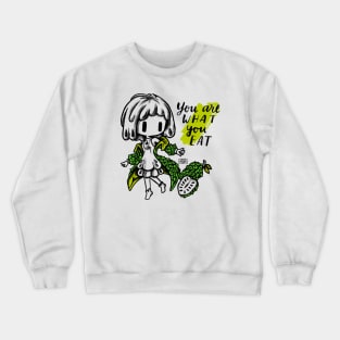 Chibi girl fruit Guanábana kawaii Crewneck Sweatshirt